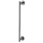 M Marcus Heritage Brass 19mm Bar Door Pull Handle with base 489mm length